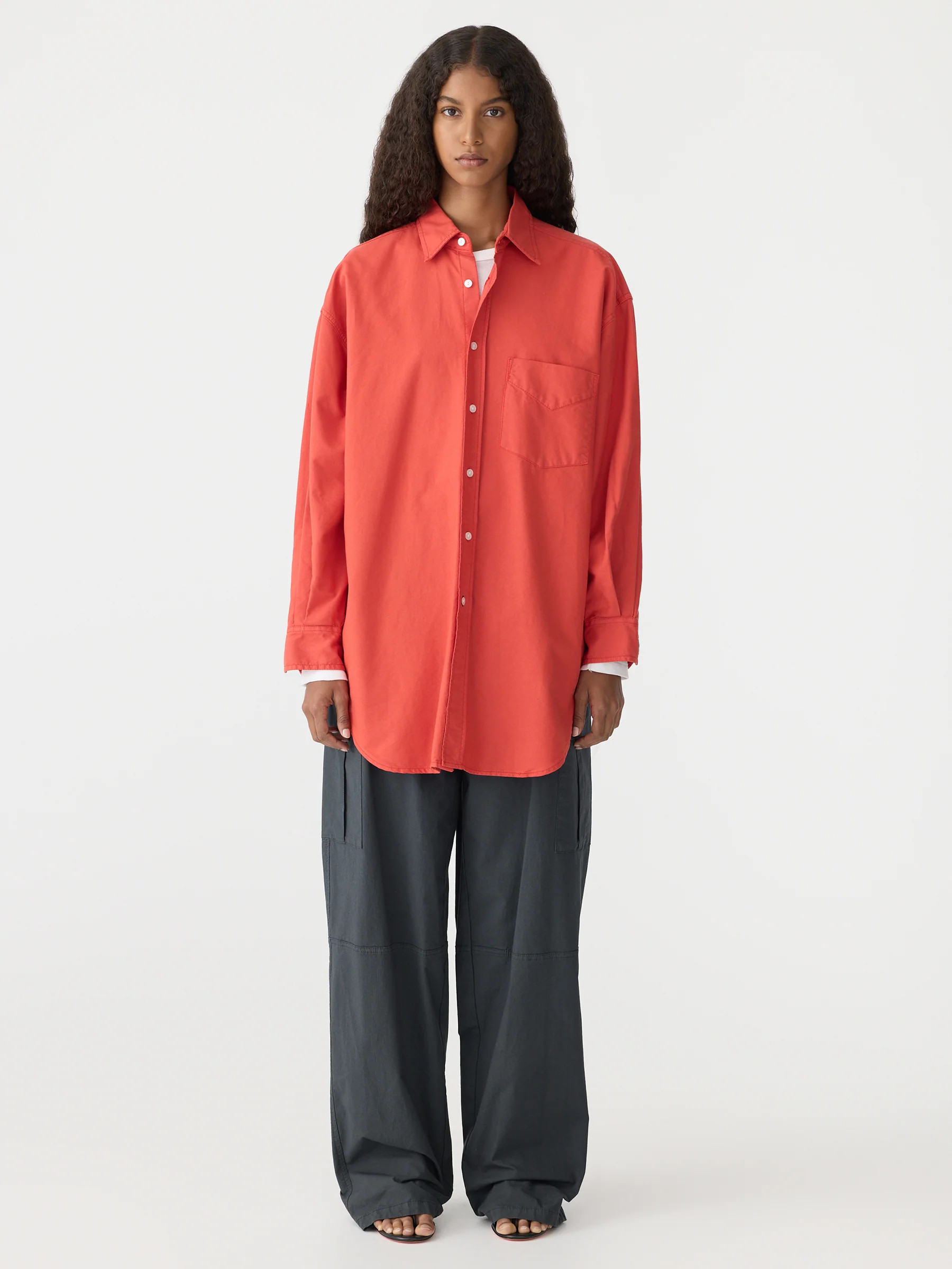 Oversized Pinpoint Shirt | Bassike