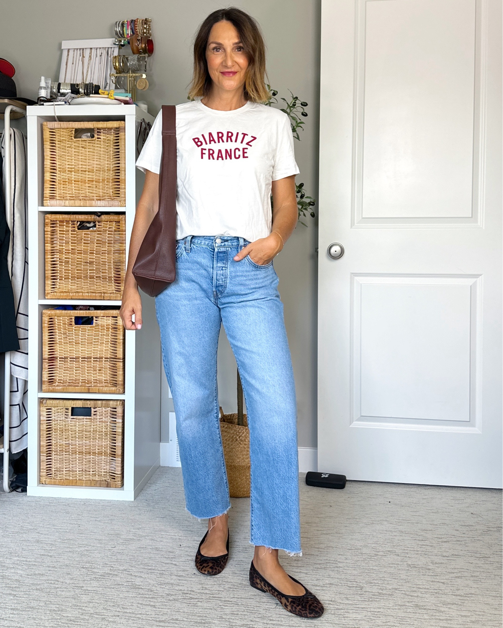 What I wore to donate blood!
Tee and jeans fit tts, ballet flats fit small, I had to go up a size.


#LTKItBag #LTKStyleTip #LTKShoeCrush