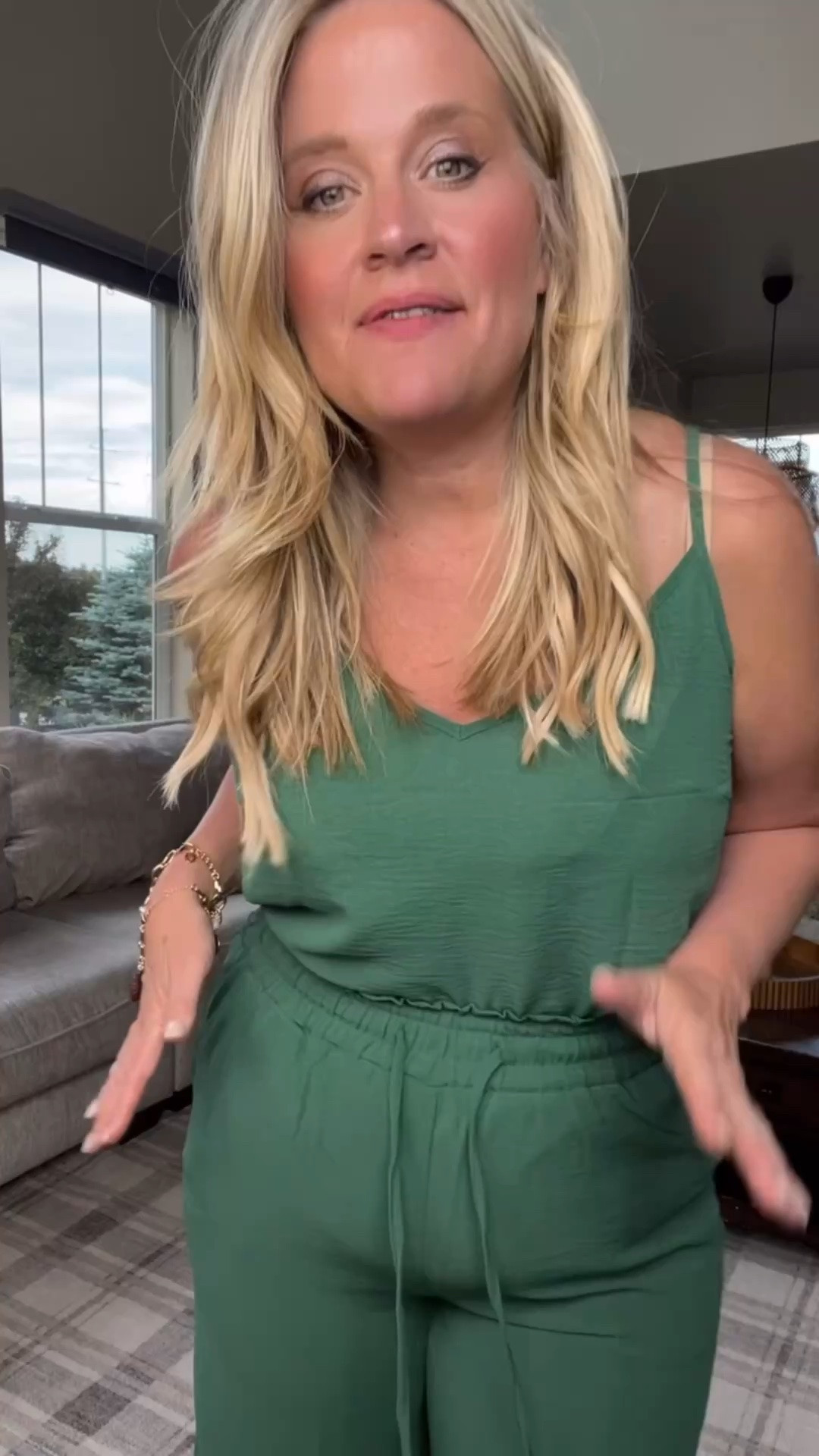 ✨Tap the bell, save and ❤️ for over 40 fashion, midlife style, midsize fashion and luxury looks for less. 

⬇️Sizing information:
Set large (size up if in between sizes.) 
Linen jacket medium (size down if in between sizes.) 

For years I thought certain outfits weren’t made for women with a belly.

Now I know better.

Style isn’t about rules.

It’s a skill.

This two-piece set technically exposes my midsection, yet it still works because I’ve learned how to use Outfit Physics™.

✨ Lift the eye
✨ Skim the body
✨ Balance proportions

When you learn this skill, you stop asking:

“Can I wear that?”

And start asking:

“How do I make that work for me?”

That’s the difference.

My body didn’t change.

The skill did.

And once you learn it, you can apply it to almost anything in your closet.

👑 Helping you look good, feel good.-Lindsey Denver   

Check back daily for belly-friendly style, confidence, and Outfit Physics™.

#LTKMidsize #LTKPlusSize #LTKOver40

Comment SHOP below to receive a DM with the link to this post on my LTK ⬇ https://liketk.it/6fNIY