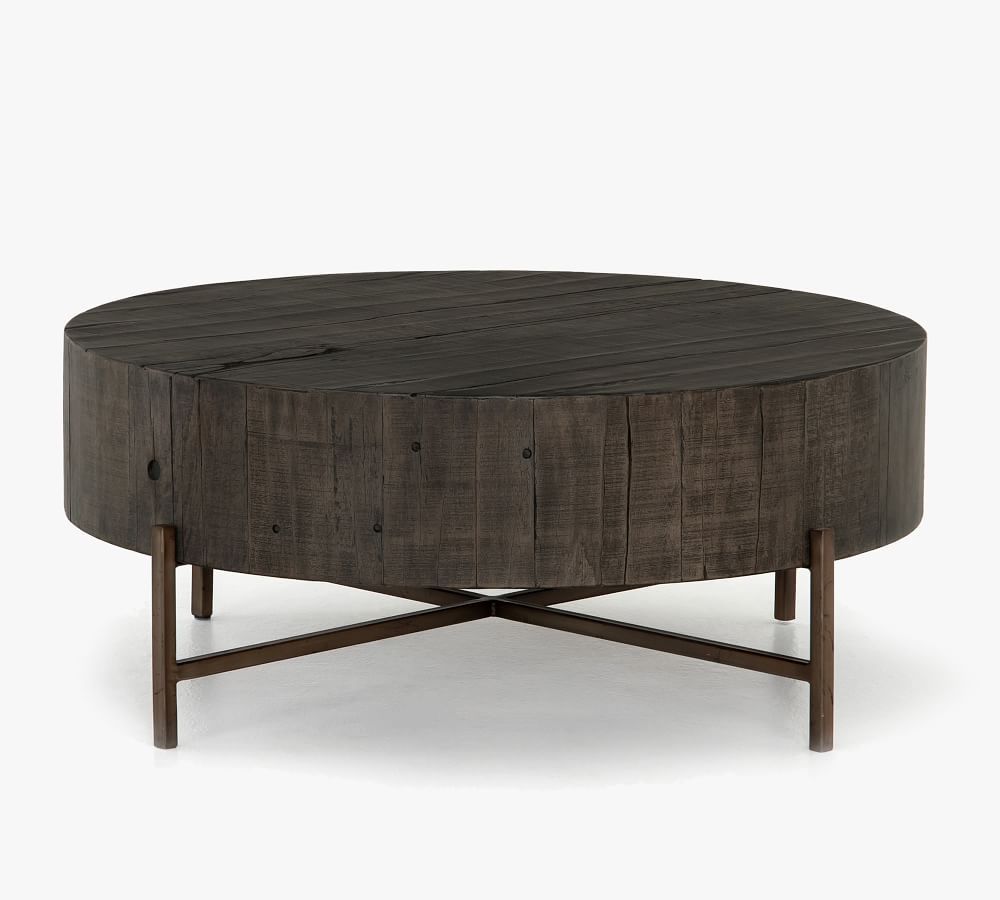 Fargo Reclaimed Wood Coffee Table, Distressed Gray | Pottery Barn (US)