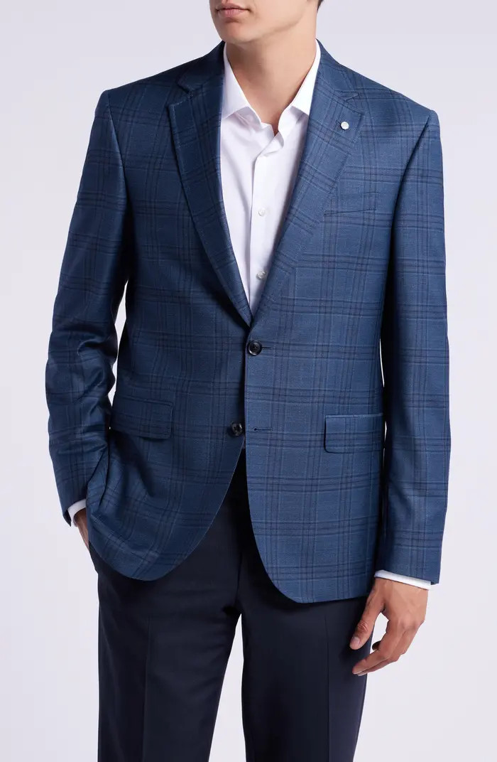 Ted Baker London Jay Slim Fit Plaid Wool Sport Coat | Nordstrom | Nordstrom