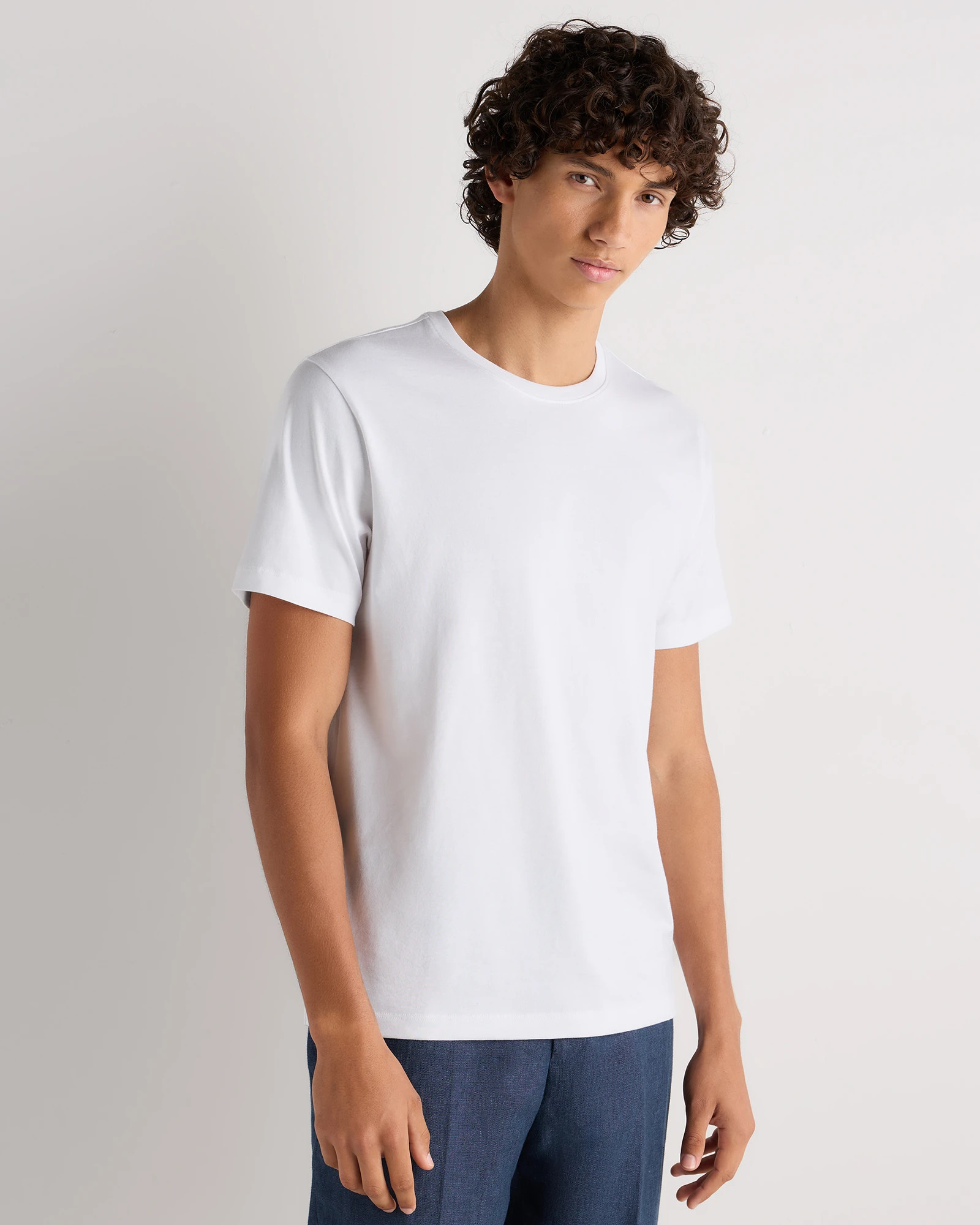 Quince | Men's 100% Pima Cotton Luxe Touch T-Shirt in Deep Navy, Size XL | Quince
