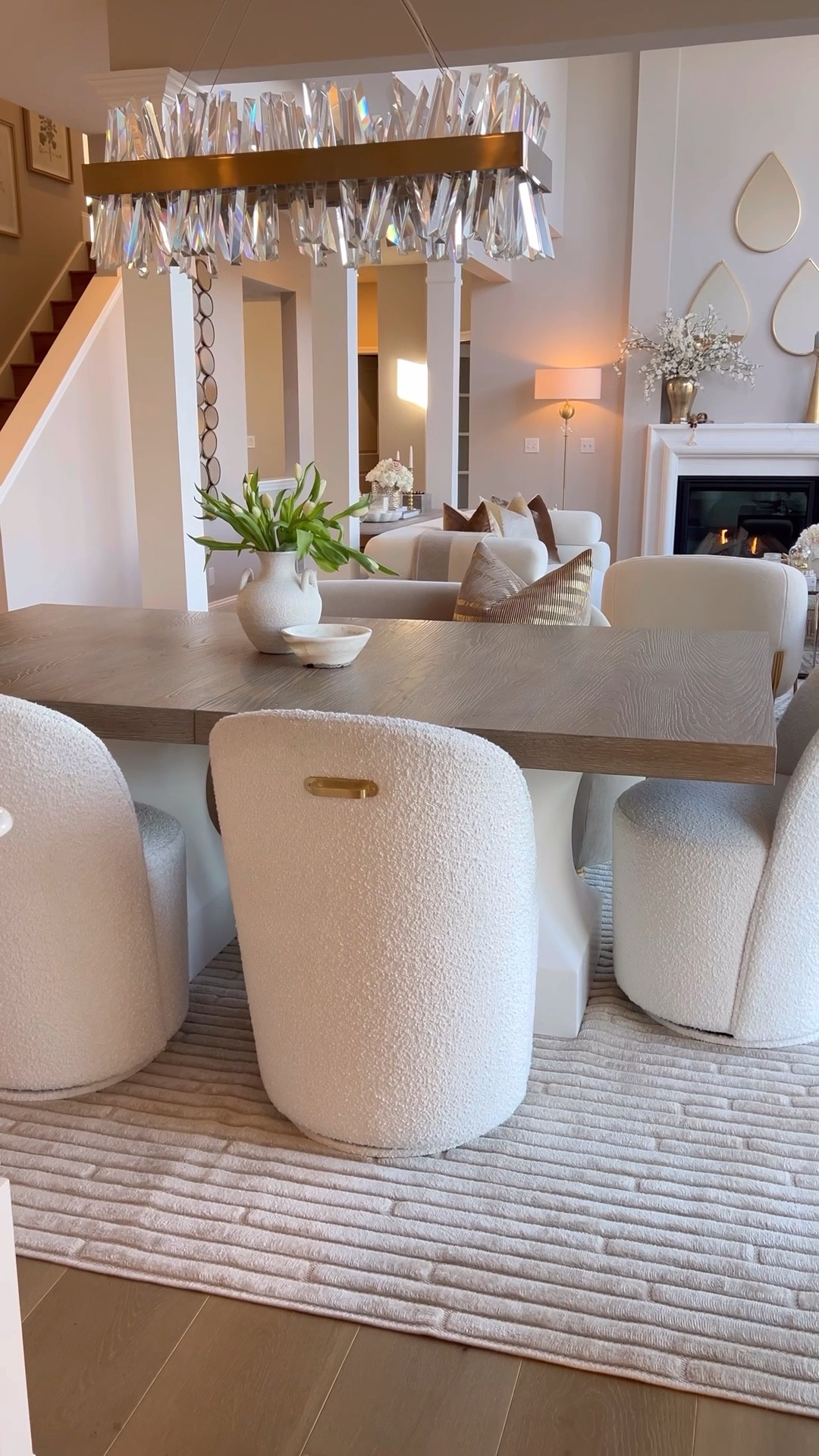 Let’s give my dining room a little
Update with a brand new rug that fits the style better in here. Love how soft this rug is and the warm undertone! 

#LTKU #LTKHome #LTKSeasonal