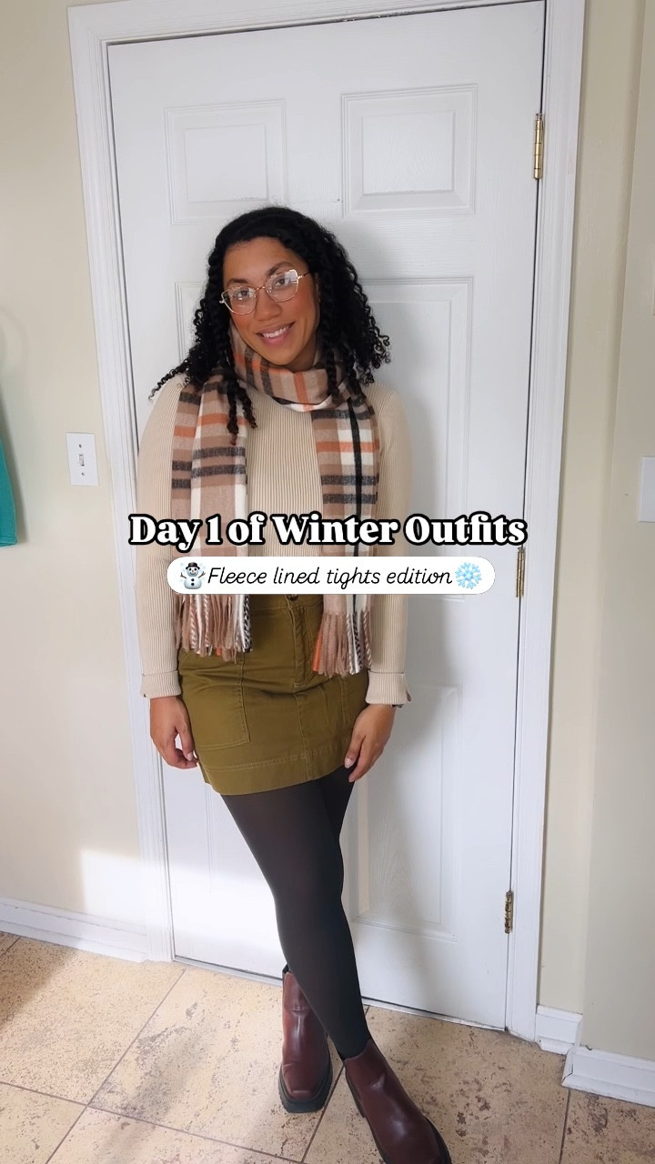 Day 1 of my winter outfit series! ❄️ 

It’s been a while since I’ve done a series, but I’m so excited to kick this one off. 🖤 

Moving back from CA means I get to enjoy cozy winter fits, and get to actually make use of my fleece lined tights I got last year! I’m all for anything that helps me survive the cold🥶

Outfit details are in my bio, comment “shop” for links 🫶🏽

#winterfashion #winteroutfits #winteroutfit #midsizefinds #midsizestyle #fleecelinedtights #pinterestaesthetic 

#LTKMidsize #LTKStyleTip #LTKFindsUnder50
