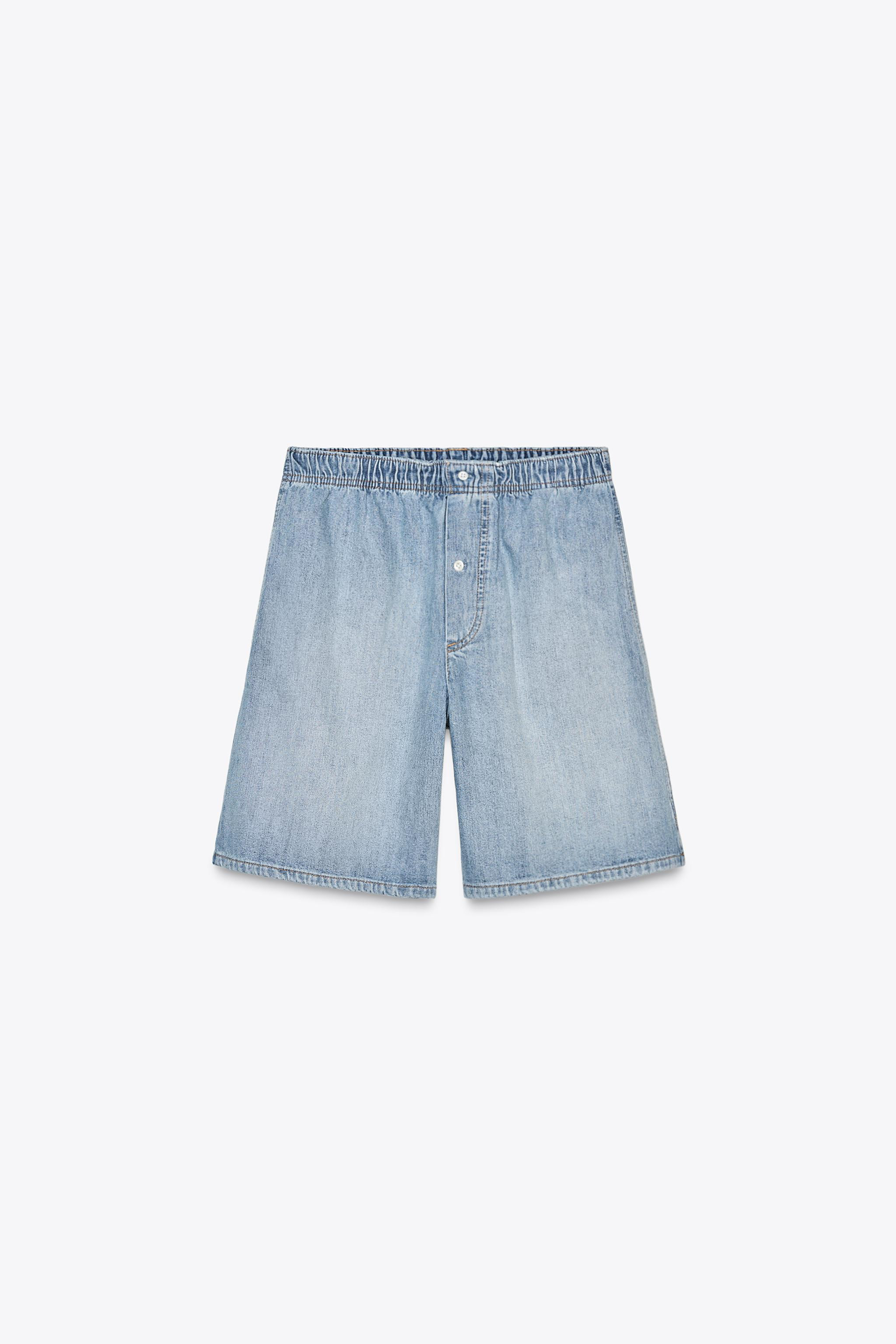 TRF DENIM BOXER SHORTS | Zara US