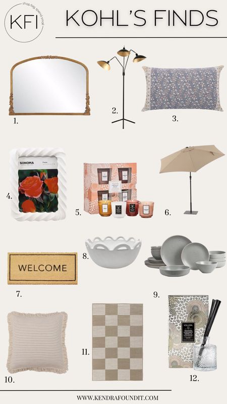 I’ve got some new @kohls find and deals for ya! 👀 I did all the shopping work for you and found modern organic home decor that will help you decorate on a budget. If you love transitional style, you’re going to love my affordable rustic gold mirror, floral printed pillow, neutral patio umbrella (under $100!), minimalist welcome mat, checkered rug, and so much more. I would describe my home decor style as modern traditional, so I’m always on the hunt for home items that will get you the look for less. I also found the Ninja CREAMi on sale, so I've linked to that too - just in time for the warm weather! #kohlspartner #kohlsfinds 

#LTKsalealert #LTKhome #LTKfindsunder100