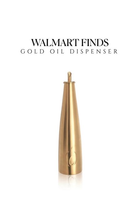 Gold oil dispenser from Walmart 🌟 kitchen accessories, kitchen decor brass oil bottle Amazon Target finds home decor 

#LTKhome #LTKFind #LTKsalealert