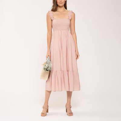 August Sky Women's Smocked Midi Dress | Target