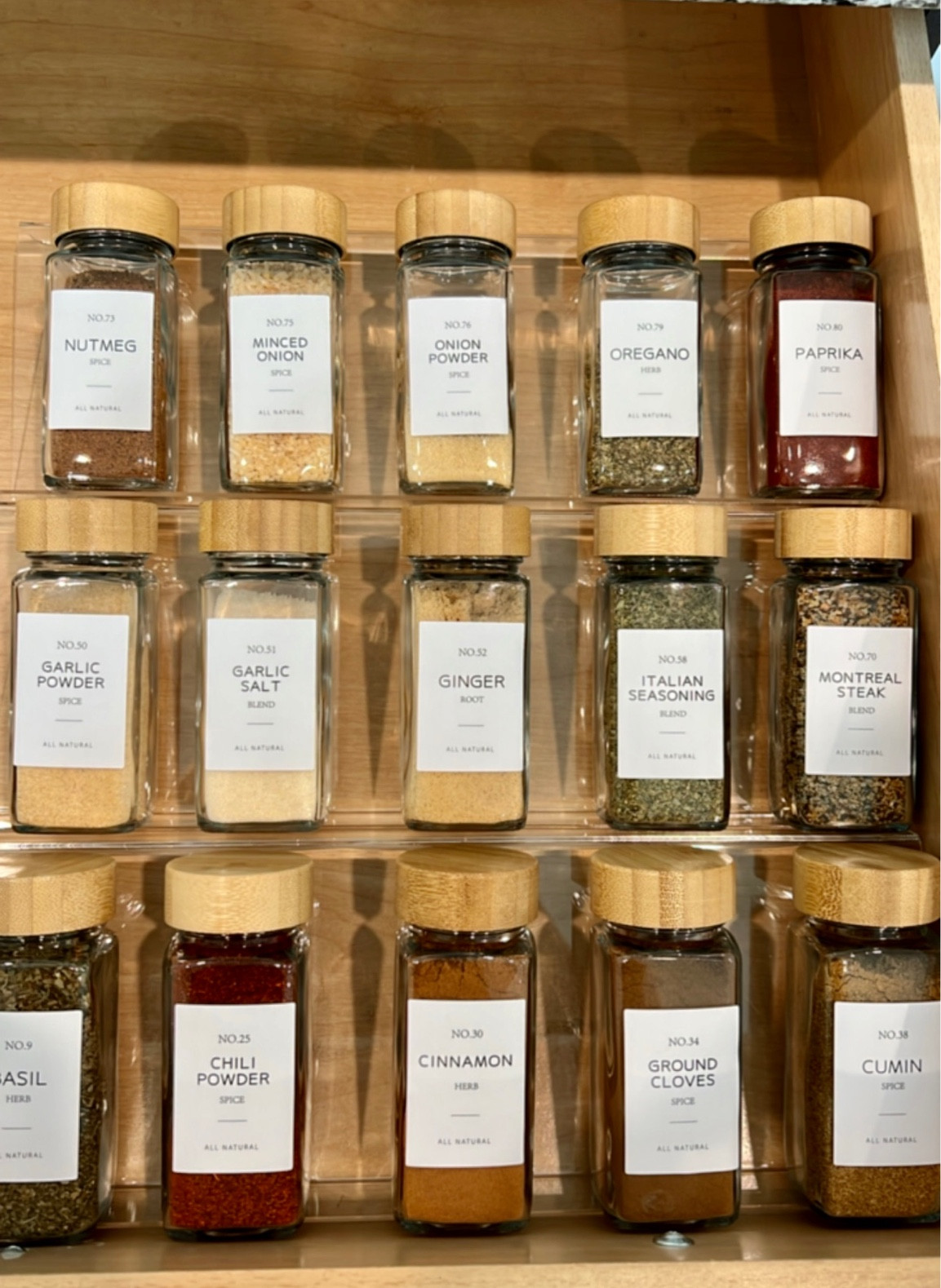 MIUKAA Clear Acrylic Spice Drawer … curated on LTK