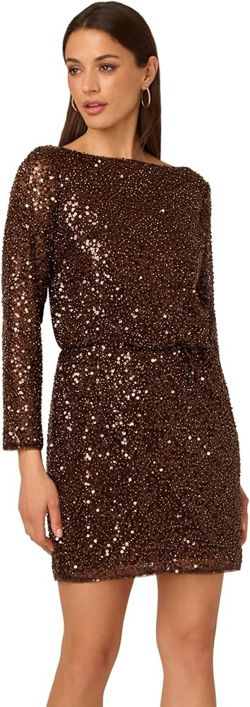 Adrianna Papell Women's Sequin Mini Dress | Amazon (US)