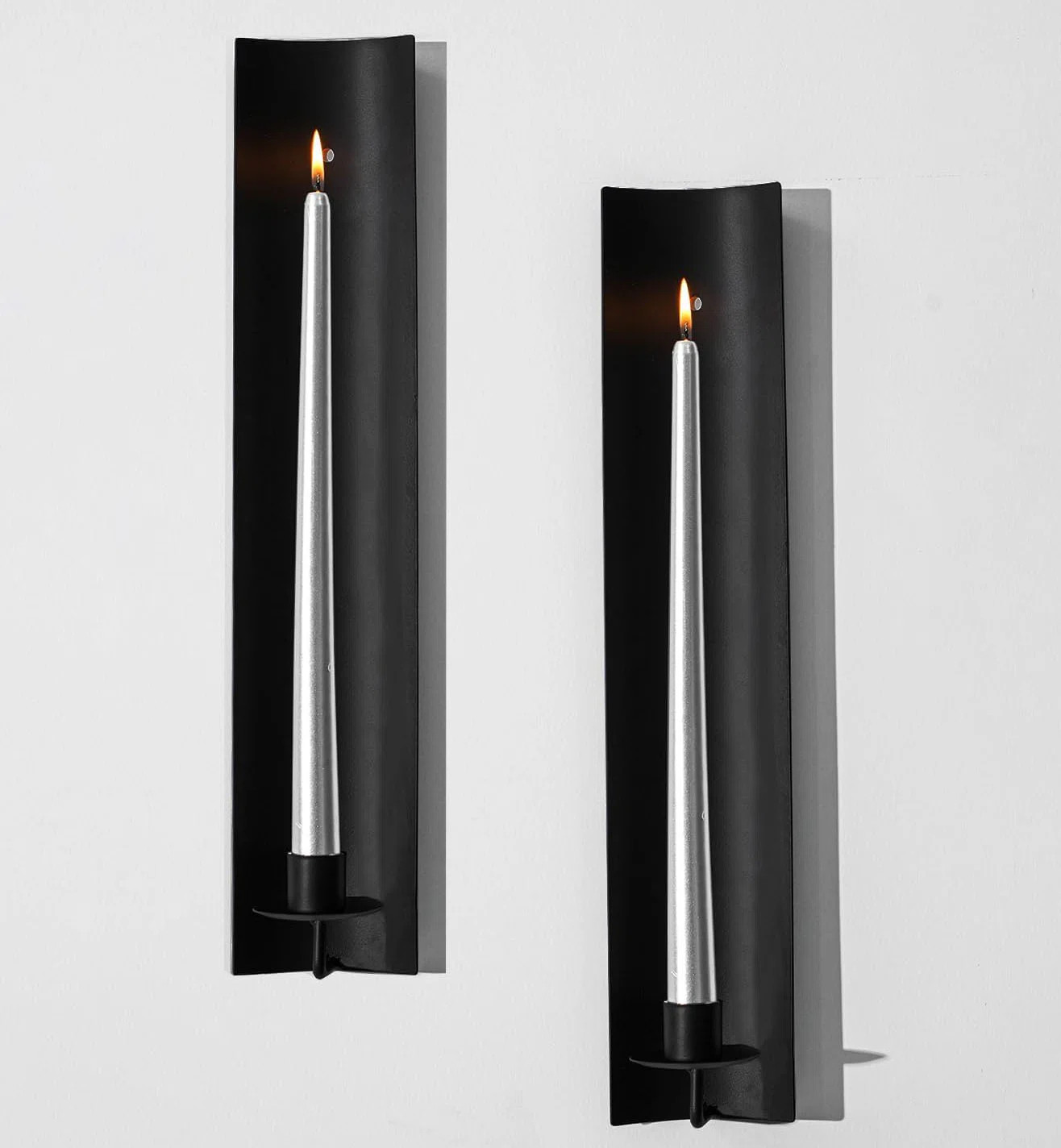 Candle Sconces Set Of Two Modern Wall Candle Holders Set Of 2 | Wayfair North America