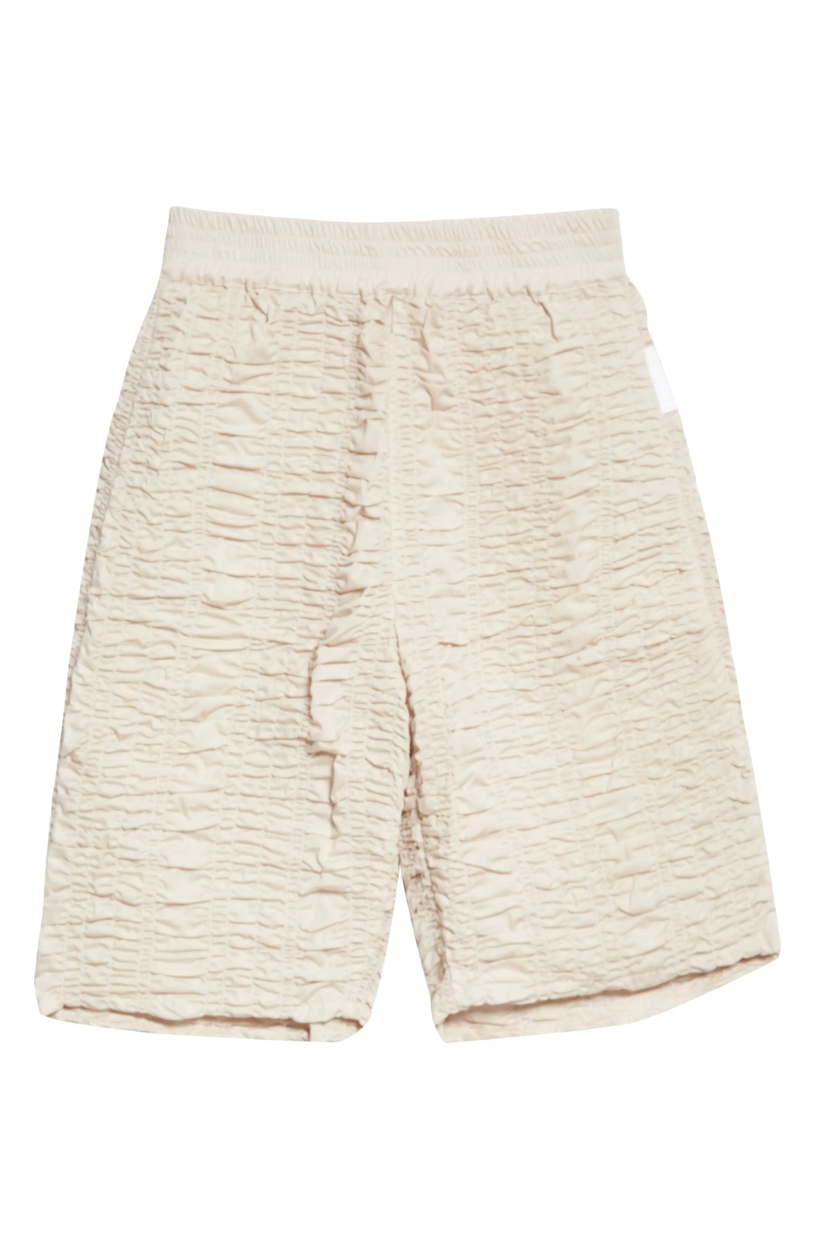 Men's Bianca Saunders Shirred Long Shorts, Size Medium - Beige | Nordstrom