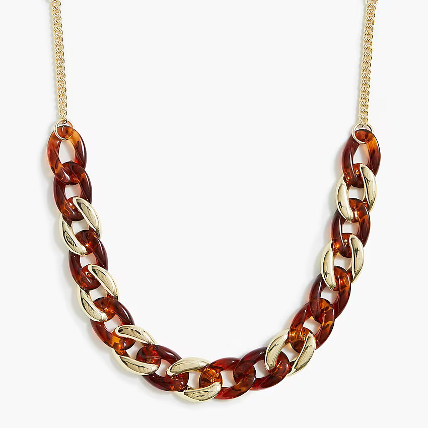 Tortoise chain necklace | J.Crew Factory