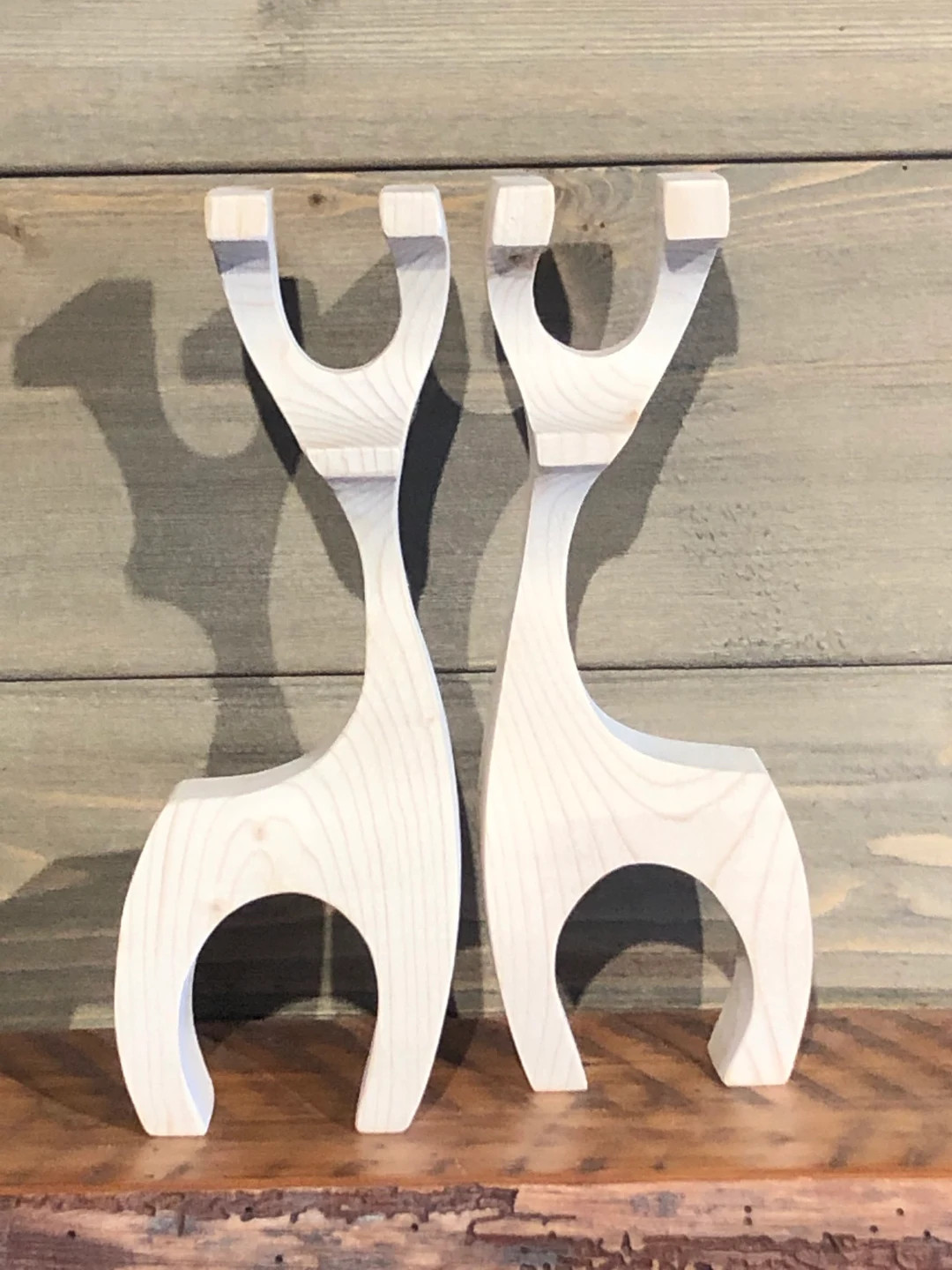 Pine Wooden Danish Reindeer Decoration - Etsy | Etsy (US)