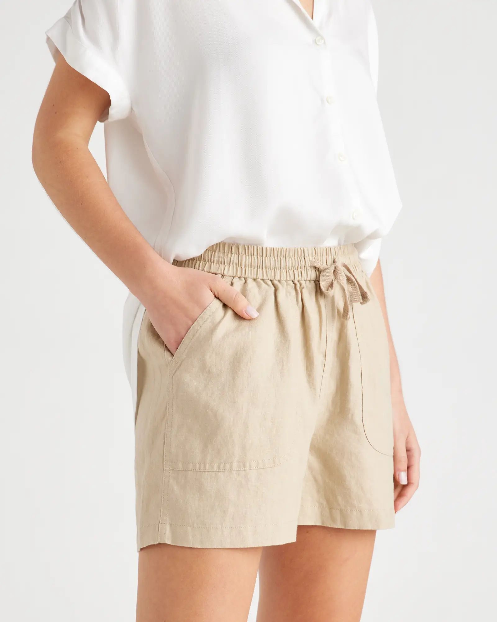 100% European Linen Shorts | Quince
