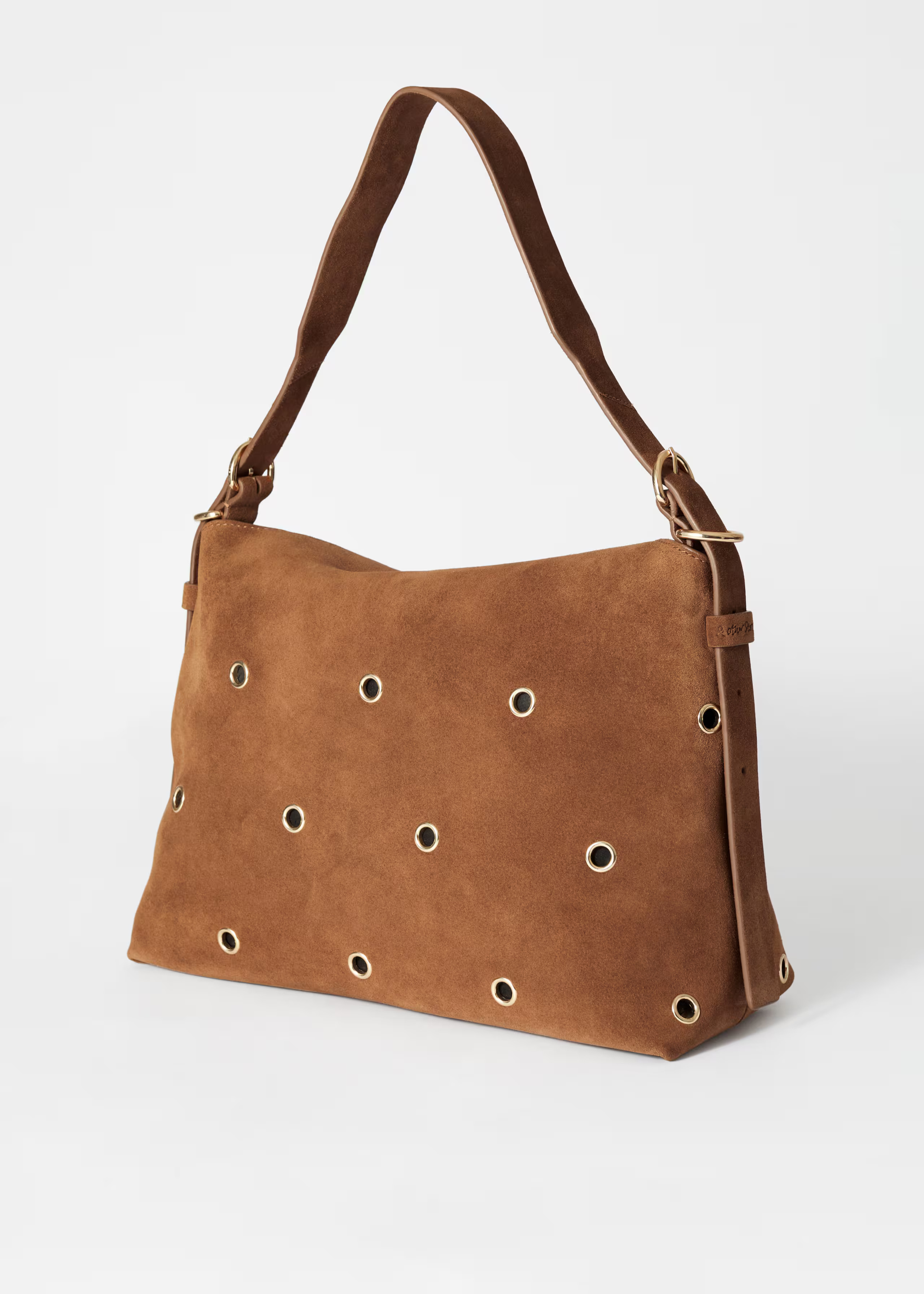 Eyelet-Embellished Suede Bag | & Other Stories EU