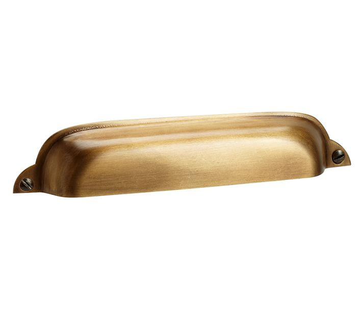 Classic Hardware Cup Pull, Brass, 6" | Pottery Barn (US)