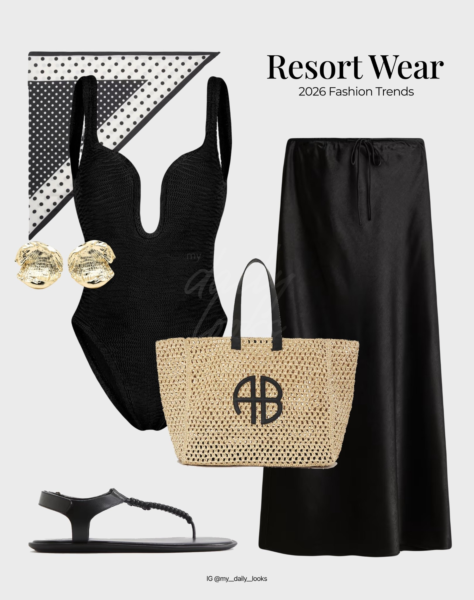 Vacation outfits 🖤 

Tags: Summer style, summer inspo, holiday, vacation, beach holiday, vacation outfits beach, resort wear 2026, black swimsuit, saten skirt

#LTKstyletip #LTKswimwear #LTKsummer