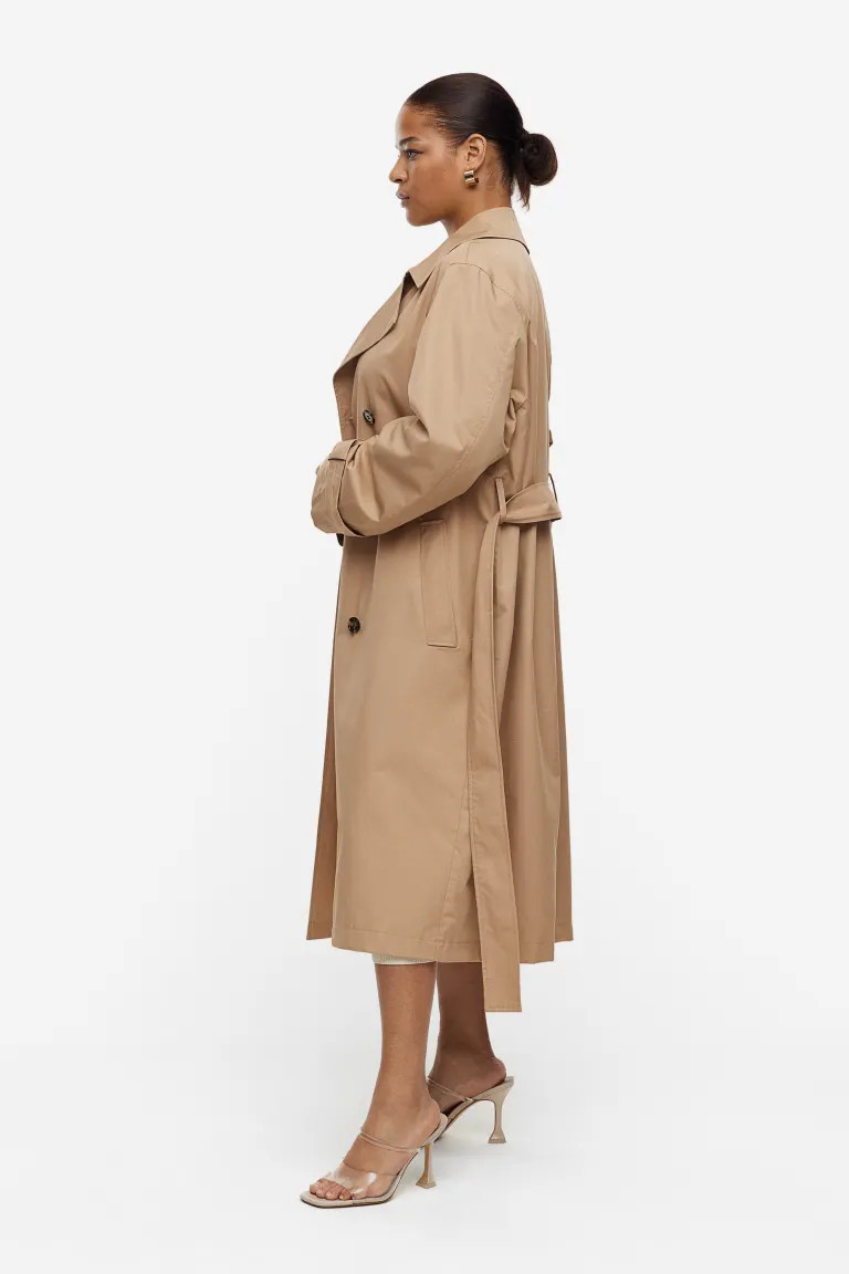 Cotton Twill Trench Coat | H&M (US + CA)