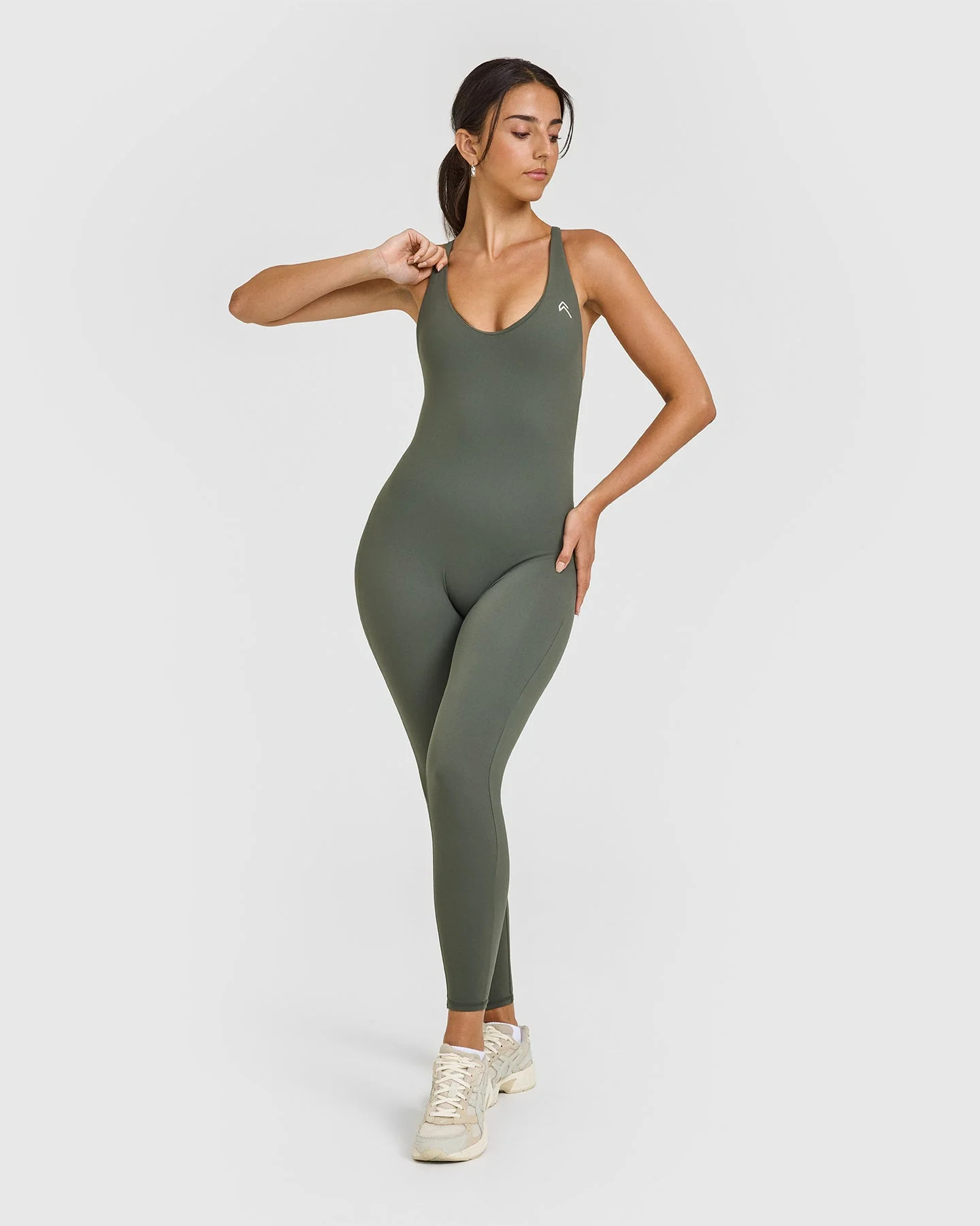 UnifiedMove™ Scoop Back All In One Long 
 Dark Khaki | Oner Active (UK / US)