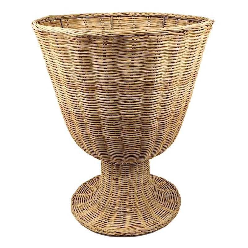 Natural Rattan Urn, 17" | At Home