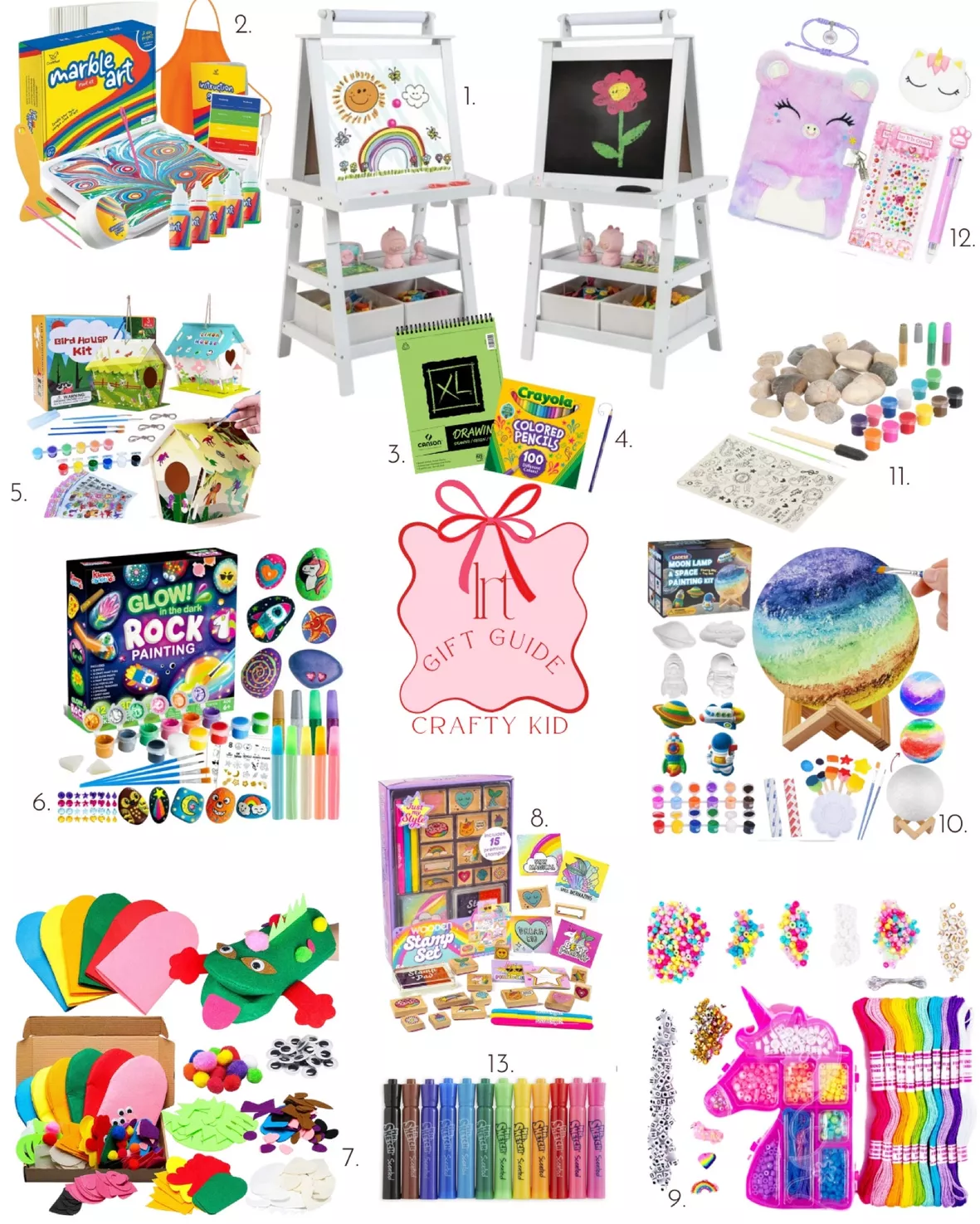 Great Choice Products Journal Kit For Girls - Art And Crafts Gift For Kids  Age 6+