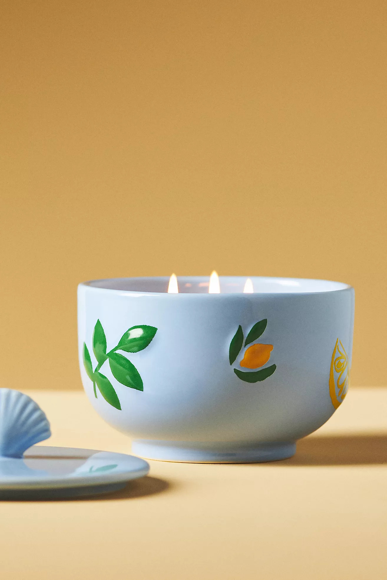Dimitria Woody Seaside Pine Ceramic Candle | Anthropologie (US)