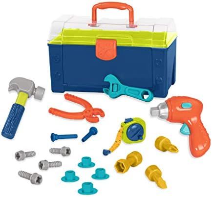 Battat – Battat Busy Builder Tool Box – Durable Kids Tool Set – Pretend Play Construction T... | Amazon (US)