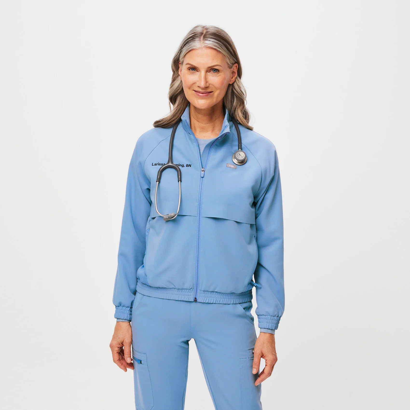 Women’s Sydney Scrub Jacket  - Ceil Blue · FIGS | FIGS