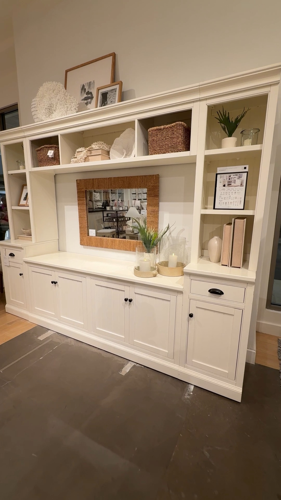 Timeless, functional, and beautifully crafted — the Aubrey Entertainment Center from Pottery Barn is a dream for classic, coastal-inspired homes. 🐚🌾🤍 The subtle shiplap detail and traditional design give it that elevated built-in look, while the mix of open and closed storage keeps everything organized and on display. Best part? It’s fully customizable with other pieces from the Aubrey collection so you can create a setup that fits your space perfectly. ✨ 

#LTKSaleAlert #LTKStyleTip #LTKHome