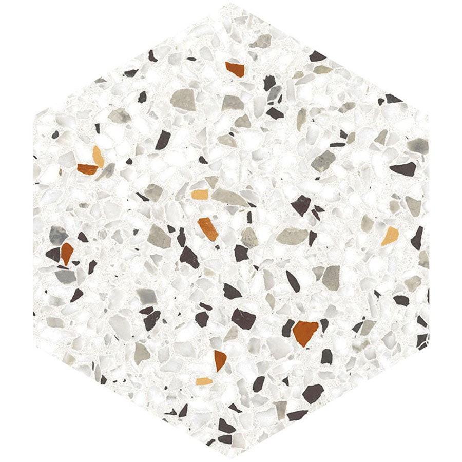 Desert Sand Terrazzo Hex Porcelain Tile | Tile Club