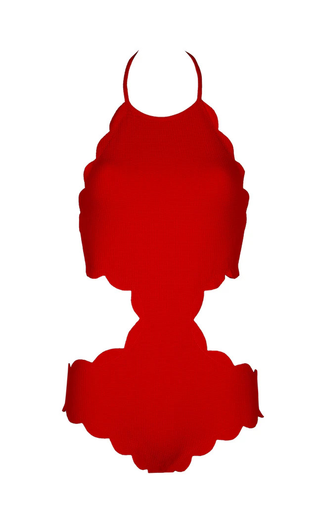 Mott Cutout Maillot in Red | Marysia Swim