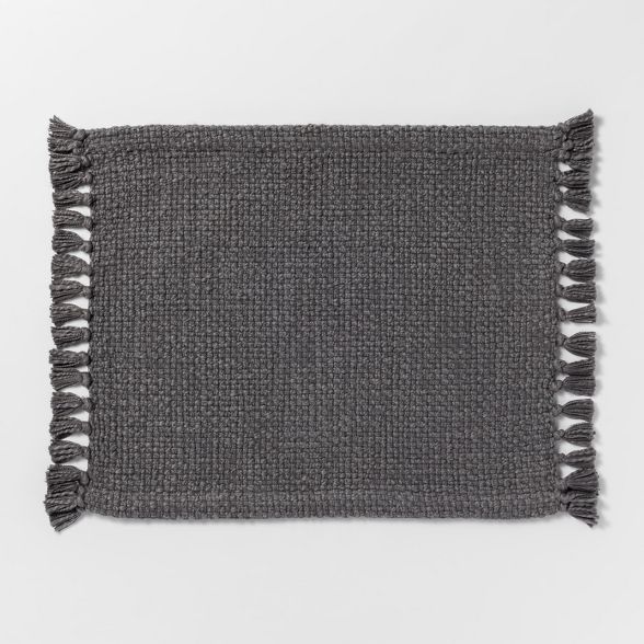 19"x14" Basket Weave Placemat Gray - Threshold™ | Target