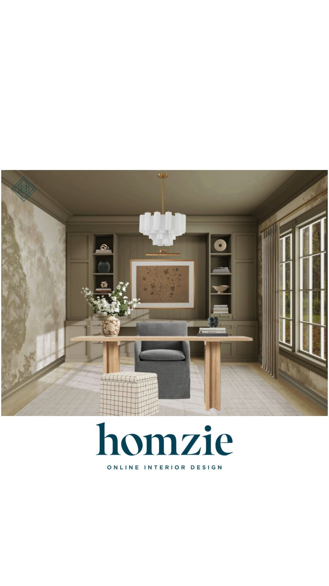 Moody neutral office design featuring upholstered desk chair, ottomans, wood desk, curtains, floor lamp, decor

#LTKHome #LTKFinds #LTKFavorites #HomeStyleDaily 

 #LTKHome #LTKStyleTip #LTKFamily