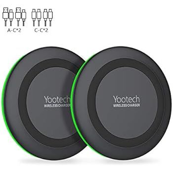 Yootech [2 Pack] Wireless Charger,Qi-Certified 10W Max Wireless Charging Pad Compatible with iPho... | Amazon (US)