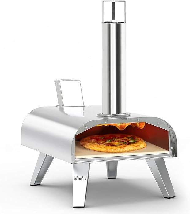 BIG HORN OUTDOORS 12" Multi-Fuel Outdoor Pizza Oven – 3-in-1 Wood-Fired, Gas & Electric Compati... | Amazon (US)