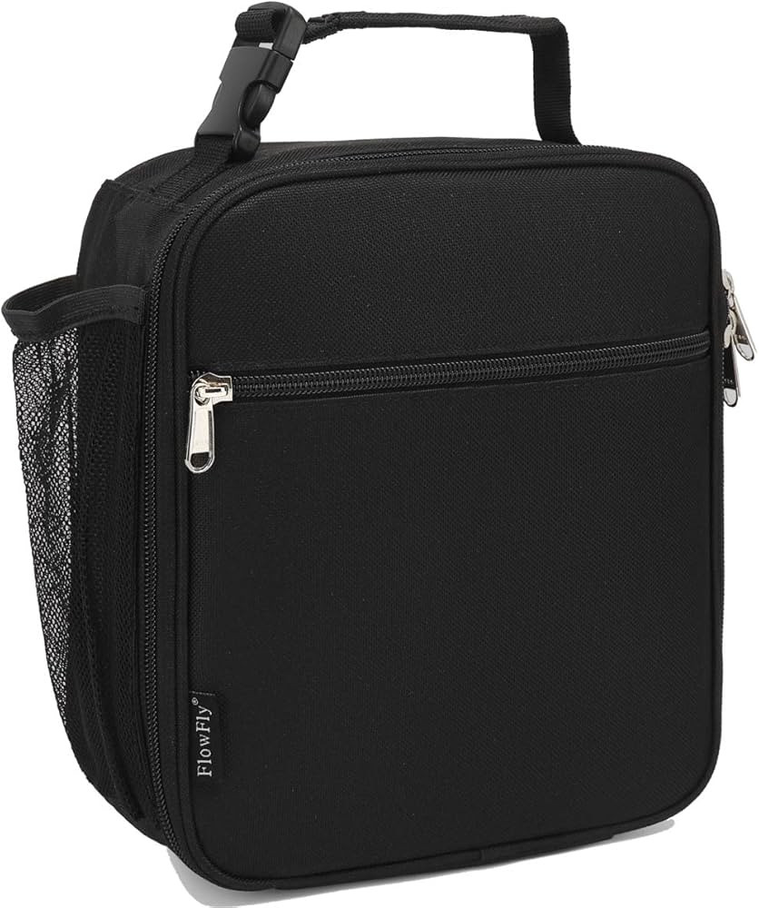 FlowFly Kids Lunch Box Insulated Letter Print Soft Bag Mini Cooler Back to School Thermal Meal To... | Amazon (US)