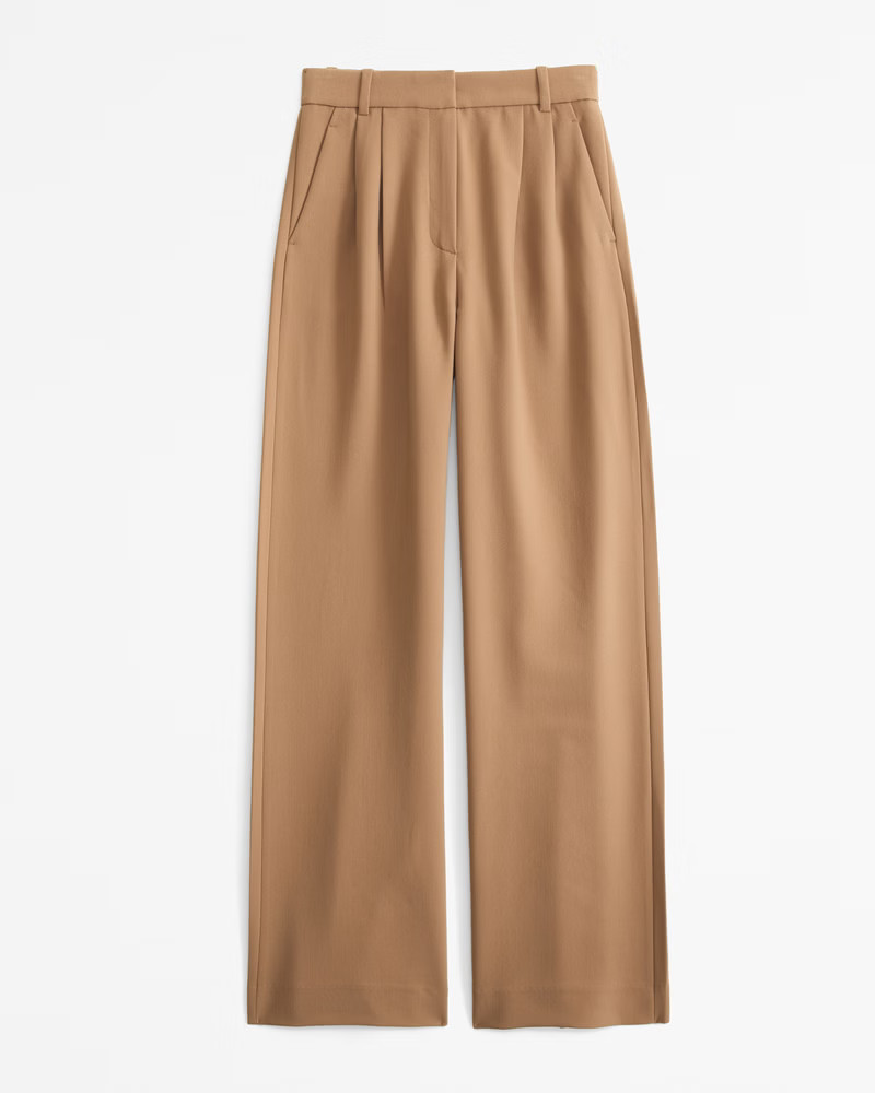 A&F Sloane Tailored Wide Leg Pant | Abercrombie & Fitch (UK)