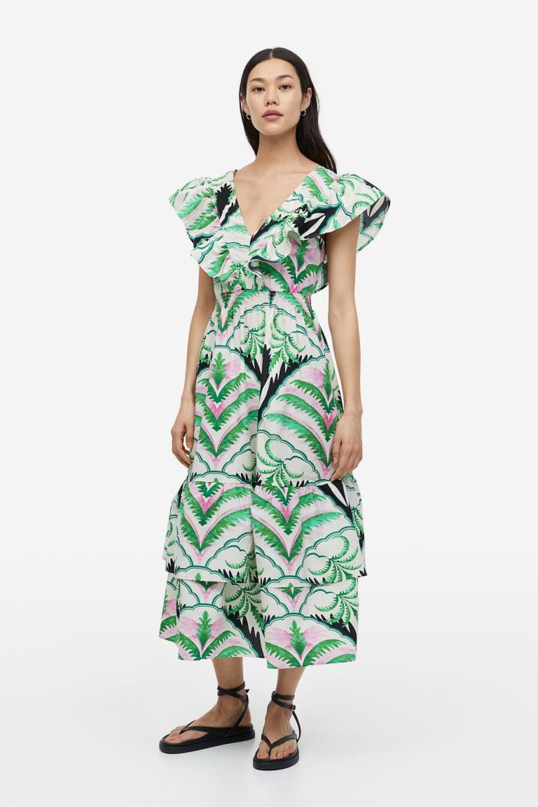 Flounce-trimmed Dress | H&M (US + CA)