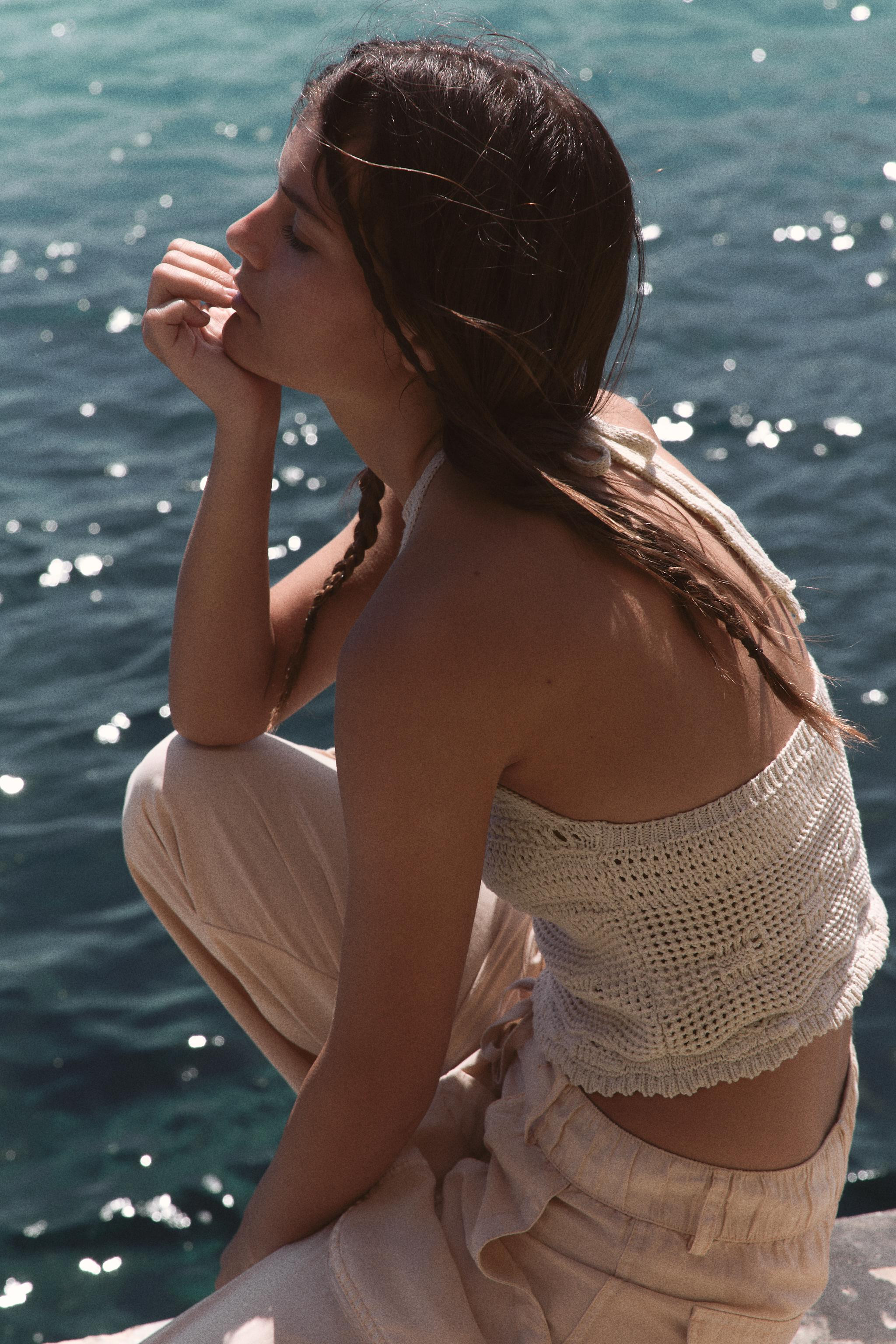 KNIT HALTER TOP | Zara US