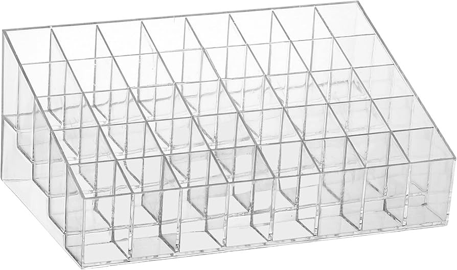40 Grids Lipsticks Holder - Clear Acrylic Lipgloss Lipstick Organizer and Storage Display Case fo... | Amazon (US)
