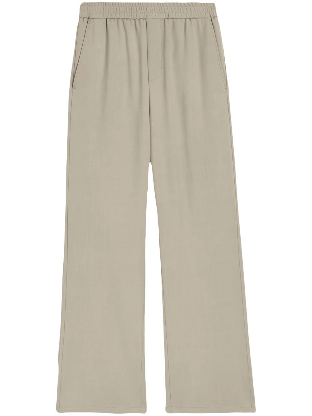 AMI Paris Ami de Coeur wide-leg trousers - Neutrals | Farfetch Global