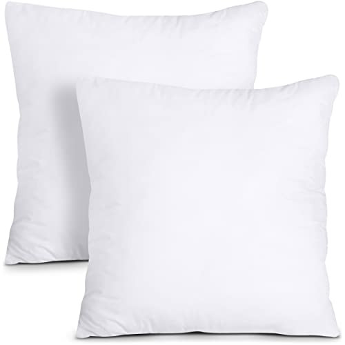 Utopia Bedding Throw Pillows Insert (Pack of 2, White) - 18 x 18 Inches Bed and Couch Pillows - I... | Amazon (US)