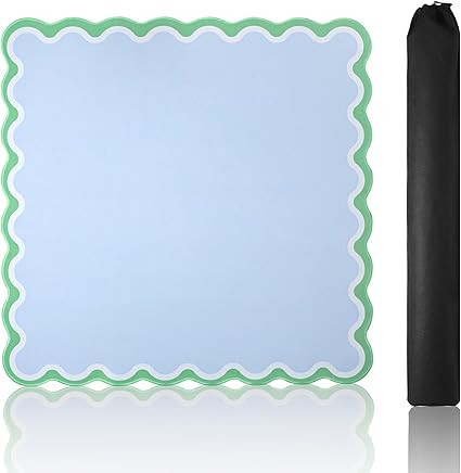 TIASUSAN Blue Mahjong Mat (31.5” x 31.5”) with Black Carrying Bag, Anti-Slip, Noise-Reducing ... | Amazon (US)