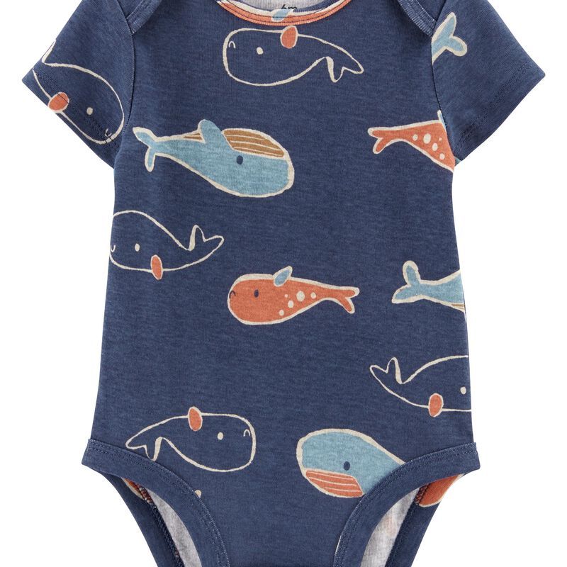 Baby Whale Short-Sleeve Bodysuit | Carter's