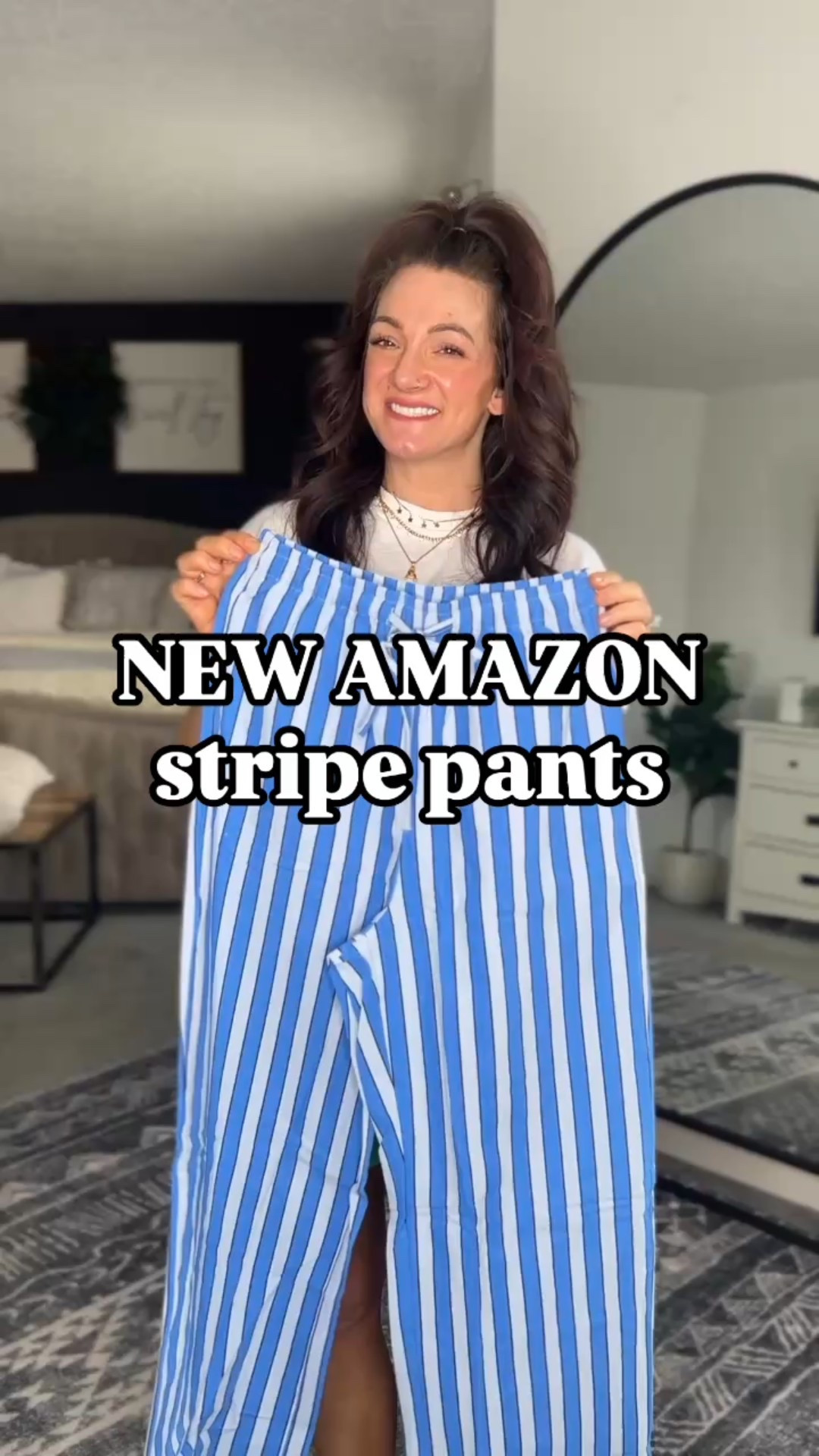 Stripe pants are so cute for Spring! Love these! Other colors and true to size. 

#LTKWatchNow #LTKFindsUnder50 #LTKSeasonal