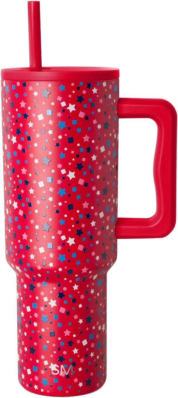 Simple Modern 4th of July 40 oz Trek Tumbler with Handle and Straw Lid | Cup Holder Friendly Insu... | Amazon (US)