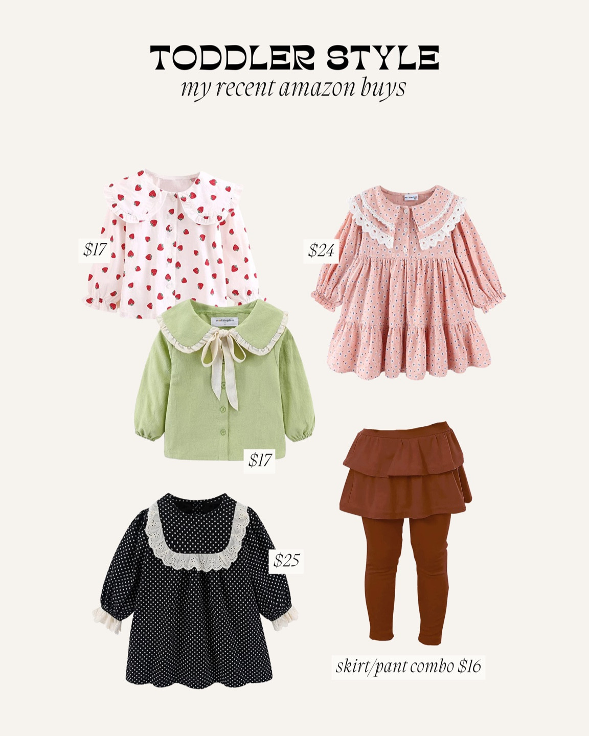 Toddler girl style from Amazon! I bought taya all 3T she’s 2 but I like things she can grow into! 

#LTKfamily #LTKkids #LTKunder50