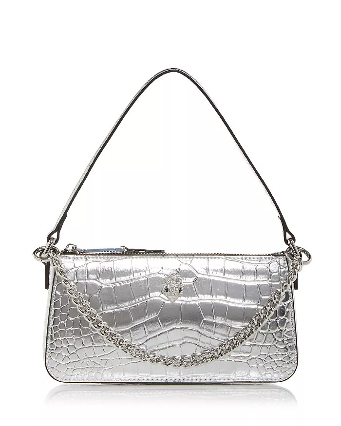 Shoreditch Croc Embossed Leather Pochette Shoulder Bag | Bloomingdale's (US)