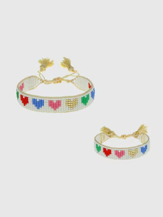 HART Mini and Me Rainbow Hearts Bracelet Set | Gap (US)